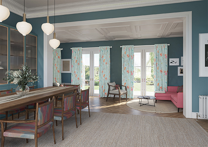 Borneo, Powder Blue - Made to Measure Curtains - Image 8